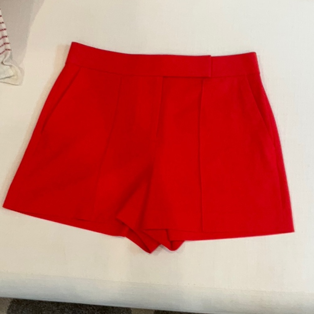 Alice + Olivia Dylan high waist pintuck shorts